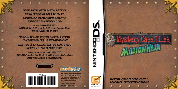 manual for Mystery Case Files - MillionHeir (v01)
